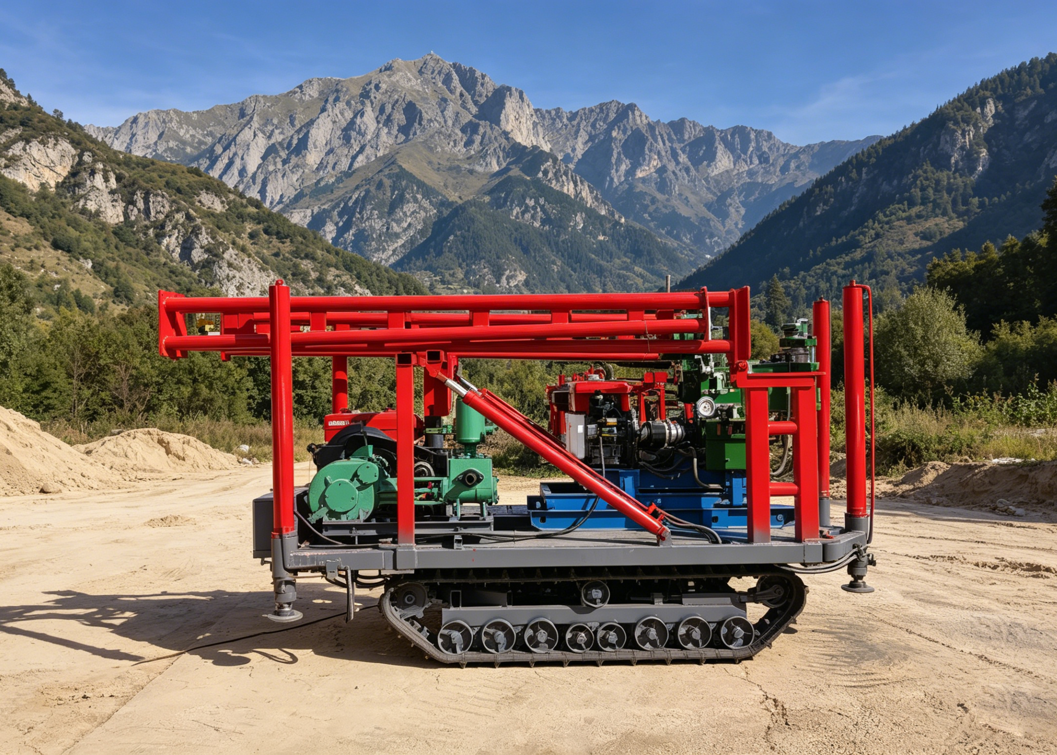High Efficiency All Terrain Crawler Drilling Rig with Stable Performance and Hydraulic Drive