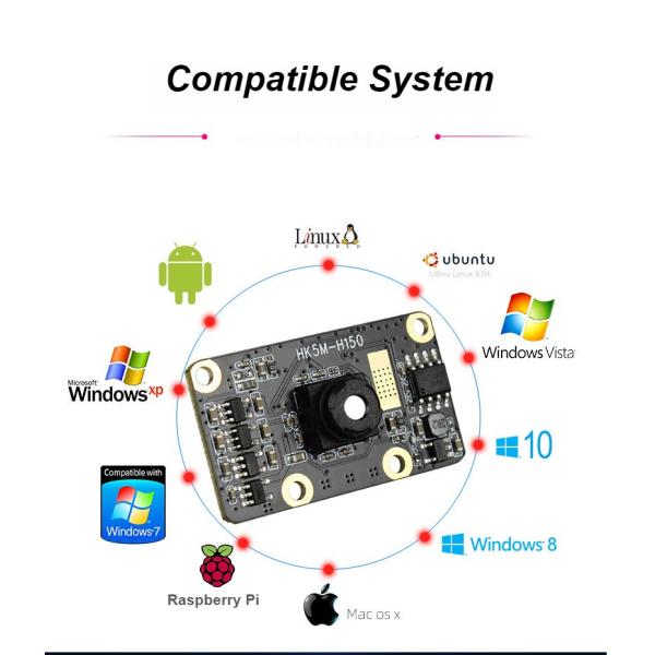 HK5M-H150 5MP распознавание радуги USB Компьютерная камера Промышленный модуль 1080P инфракрасный свет H150 Максимальный динамический диапазон 67 дБ