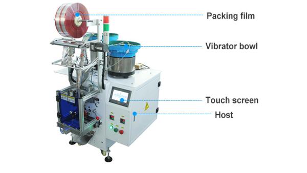 Automation 2 Vibrators Mixing Equipment Packing Office Machine Parts Display Racks Packaging Machine