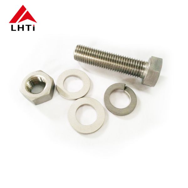 Hex Titanium Bolts Nuts  , Titanium Fasteners DIN934 Gr2 With Washers