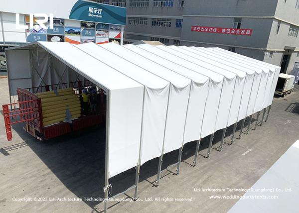 Large Folding Car Garage Tent Flexible Mobile Aluminum Manual Telescopic Sliding Shed