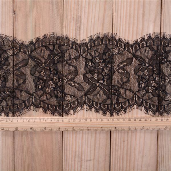 15 cm *3 yards  Underwear  Lace Border Eyelash lace edge with ivory black color in stock