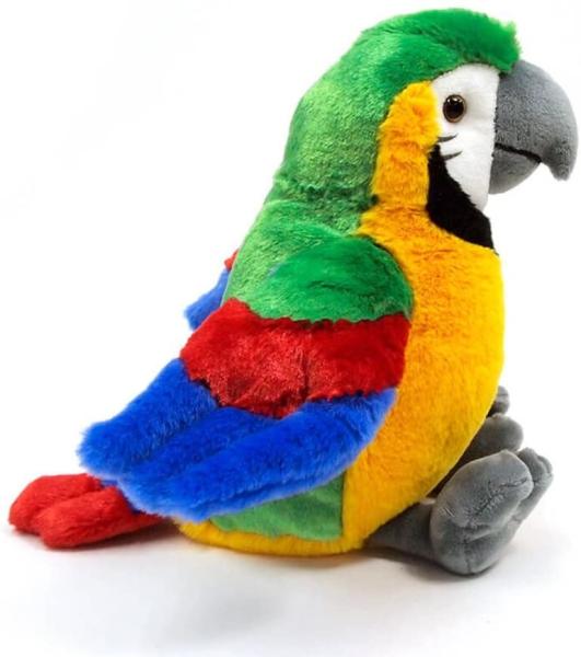 Simulation Macaw Plush Toy With Polyester Fiber Stuffed