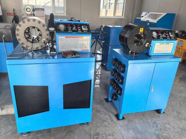 6-51mm Big Power 4 Kw 500 Pieces Per Hour Portable Hose Crimping Machine / Hydraulic Hose Crimper