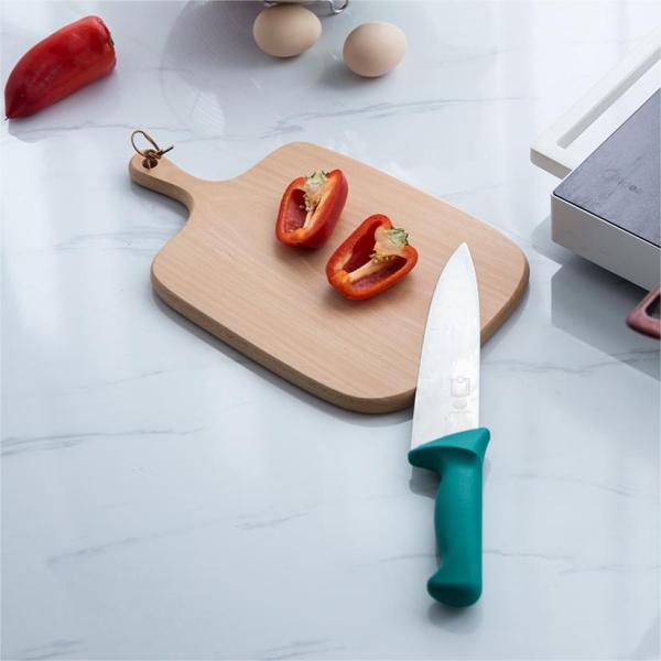 Placa de corte de madeira do agregado familiar 32x20cm Batural da cozinha com punho