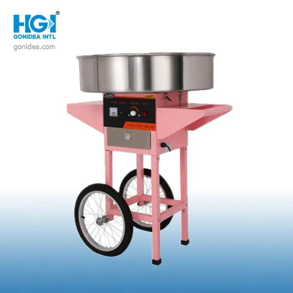 950W Automatic Cotton Candy Machine with Stainless Steel Bowl for Commercial Use