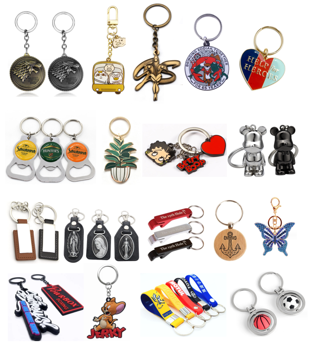Durable PVC Keychain with Customizable Design for Wholesale Promotional Gifts