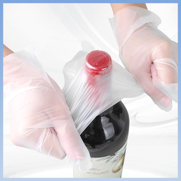 Do alimento descartável transparente das luvas do TPE do CE luvas seguras descartáveis