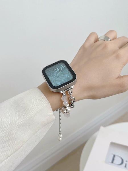 41mm largeur de bande bijoux en acier inoxydable ceinture iWatch pour élégante et femme smartwatch
