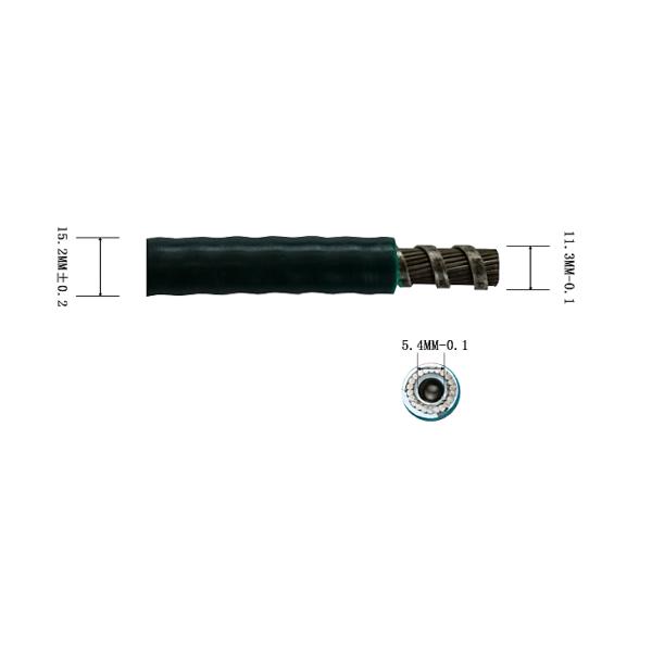 Diferentes opciones de PE/PU/PVC carcasa flexible de empuje-tirar el cable carcasa exterior anti-alta y baja temperatura