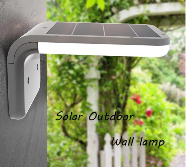 Wall Mounted IP65 LED Solar Street Light 5W Aluminum Alloy Solar Powered