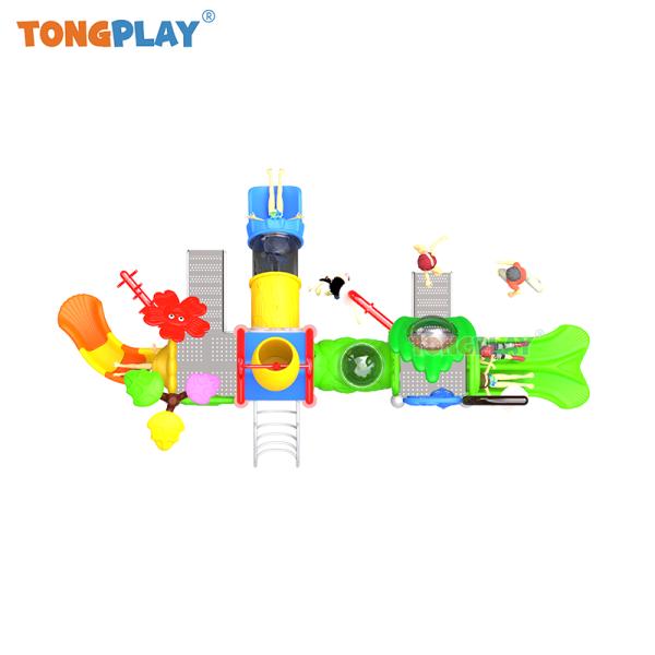 Wholesale Aqua Park Children Play Equipment Kids Water Playground Outdoor Swimming Pool Plastic Water Slide for Sale
