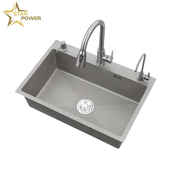 Luxurious Style Stainless Steel Hand Sink Customization Easy To Clean