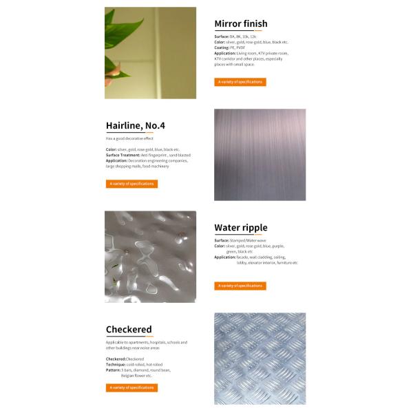 Плита нержавеющей стали листа финиша зеркала покрытия PVD декоративная