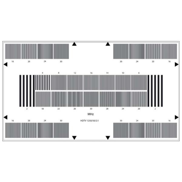 Reflective HDTV Camera Resolution Test Chart Sineimage YE0225 800W