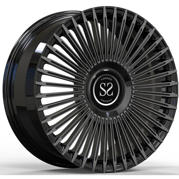 2014 BMW F32 435 Custom 1-Piece Forged Wheels 19x9 and 19x10 Gloss Black Machined Face