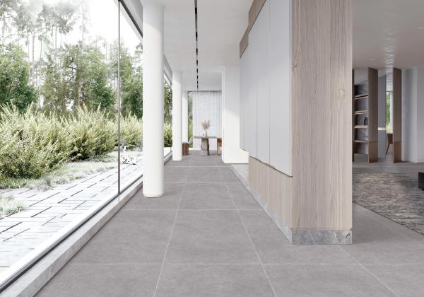 Gris clair 48 X24 Glaçage étoilé visage de bébé intérieur plancher carreaux de porcelaine pour chambre