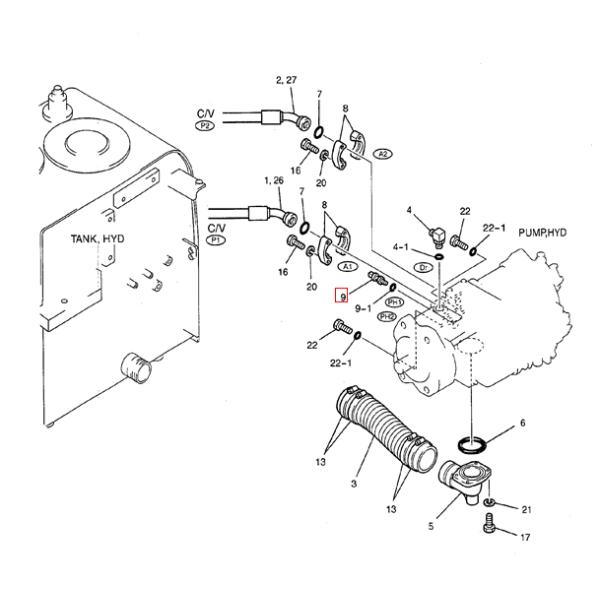 Датчик LS52S00015P1 электрических частей SK135 SK200 экскаватора KOBELCO высоковольтный