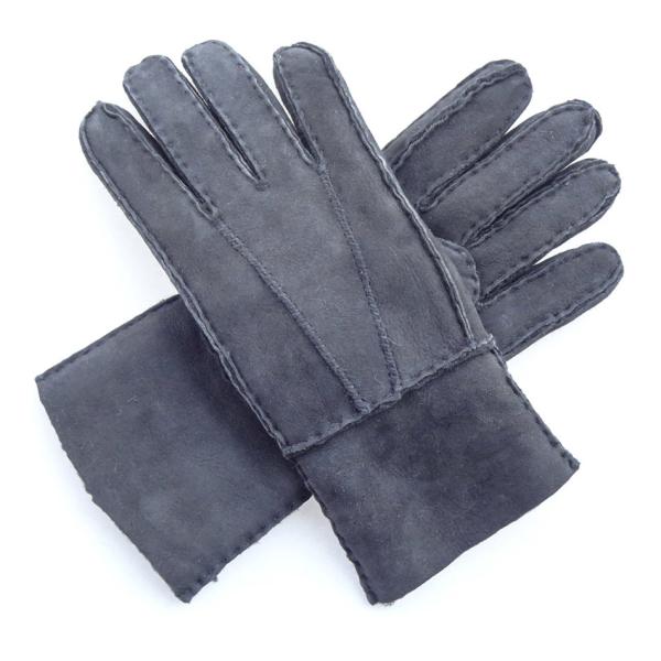 Winter Merino Leather Shearling Sheepskin Gloves Hand Sewing Multi Color