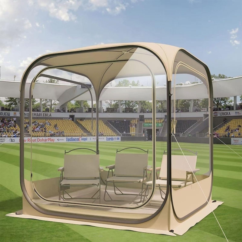 Outdoor Portable Quick-opening Sunroom Transparent Tent 130*130*175cm For Watching Sports Events