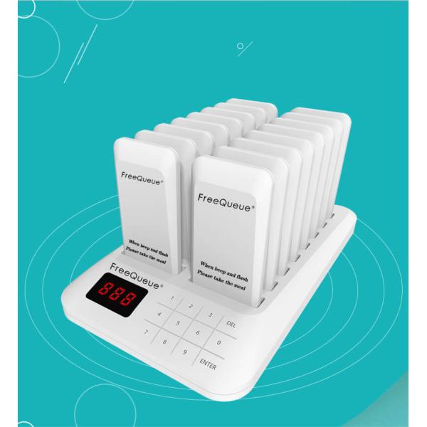 Новый дизайн 800 метров беспроводной системы звонков на большие расстояния с 16 пейджерами для ресторана