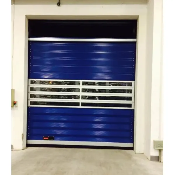 Fire Proofing High Speed Roll Up Door with Wind Resistance Beaufort 12 and IP55 Protection for Industrial Use