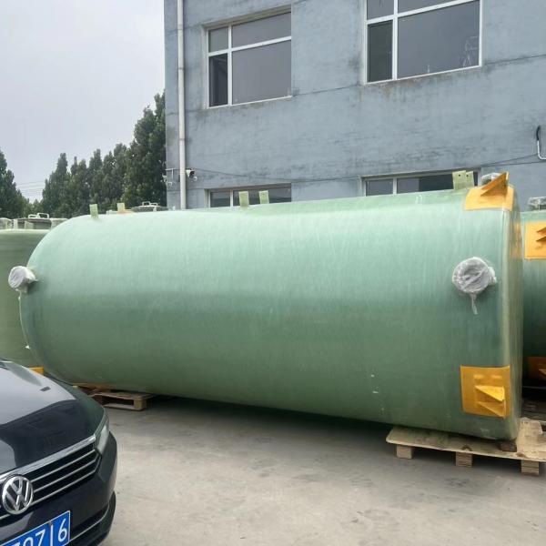 OEM Fiberglass Vessel FRP Water Tank Sand Filter 12CBM Wastewater Treatment