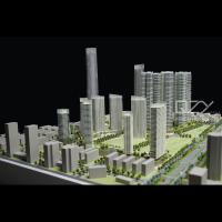 HUAYI Modèle d'échelle architecturale 3D 1/500 Modèle de concept de renouvellement urbain Liantang