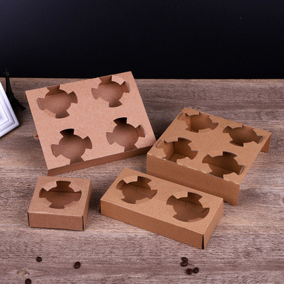 280gsm 300gsm Disposable Cup Holder Takeaway Coffee Cup Carrier