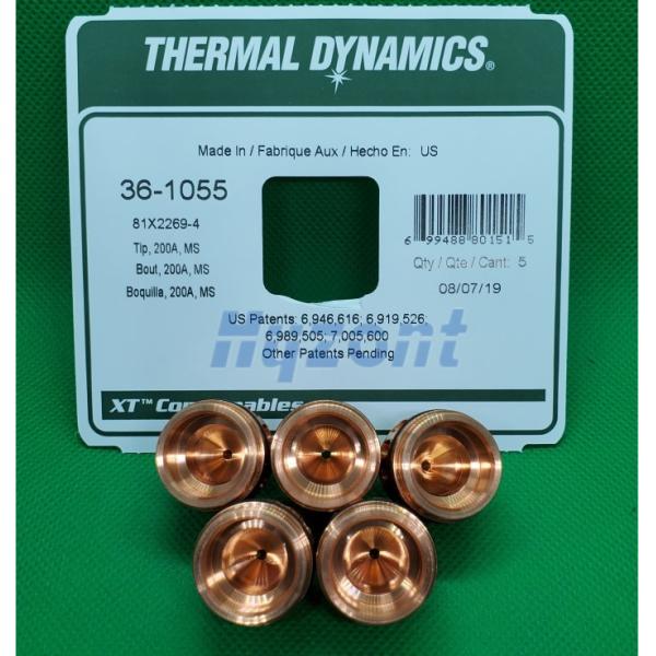36-1055 200A  Thermal Dynamics Plasma Cutter Tips Parts