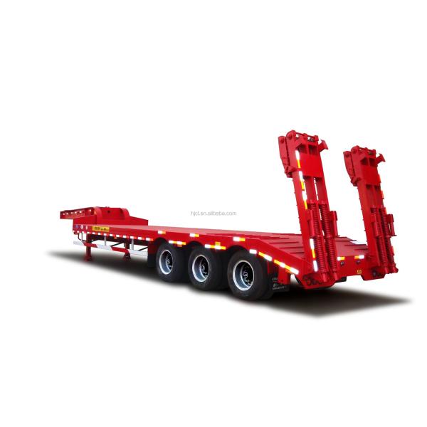 Cimc Huajun 3axle Lowbed Semi-Trailer High Tensile Steel Beam for Versatile Transport
