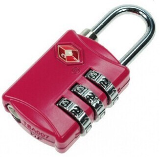 TSA number3-digit travel bag padlock