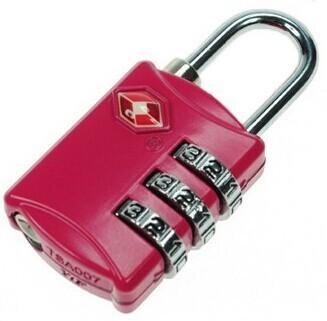 TSA number3-digit travel bag padlock