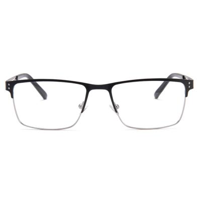Optical Metal Half Rim Reading Glasses For Myopic Crowd