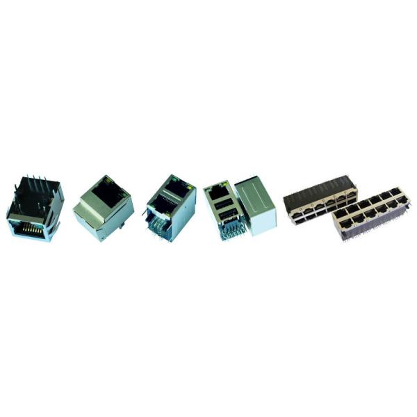 Гигабит магнитное RJ45 Jack 0826-1C4T-23-F1 с Ультра-Ярким СИД в доске PCB