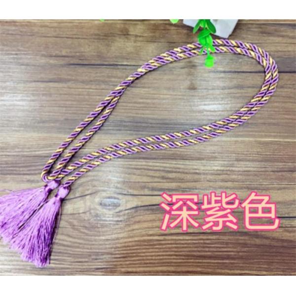 Delicate fluorescent multicolored fringe tassel trimming for graduation cap decoration