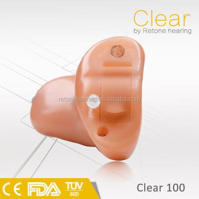 Próteses auditivas invisíveis bege para o CE Mini Rechargeable Digital Hearing Device dos pensionista