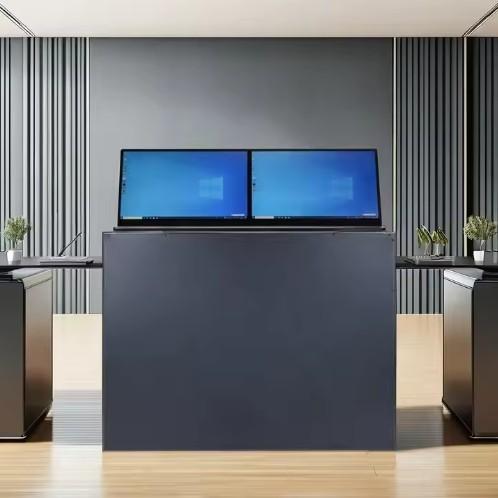 Versatile Dual Screen Lcd Lift For Scalability Ability To Handle Large Conferences In Various Applications