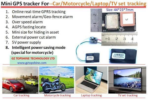 Mini Hide GPS Tracker Work For Laptop TV Motorcycles Car