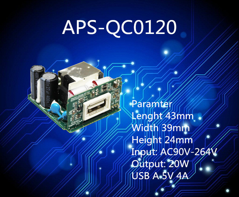 PCB 20W собирая собрание PCBA платы с печатным монтажом DC 5V 4A