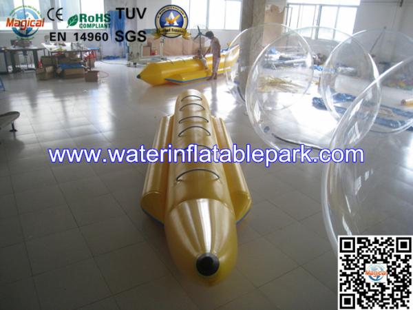 Fire resistance  Yellow Banana Fishing Boats For Commercial Rental