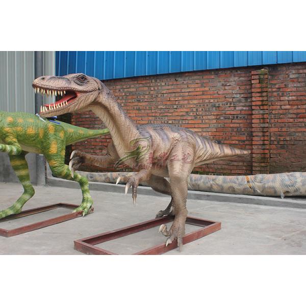 Silicone Rubber Life Size Velociraptor High Durability For Kids Playground