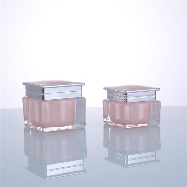UV Coating 15g 30g 50g Plastic Cosmetic Jars With Lids Recyclable
