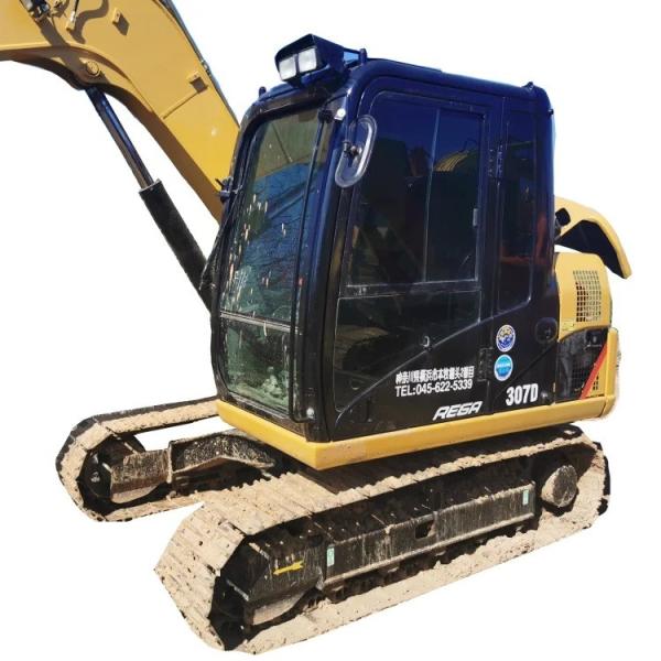 Excavadora CAT307 de alta potência com cilindro hidráulico original e capacidade de balde de 0,31 m3