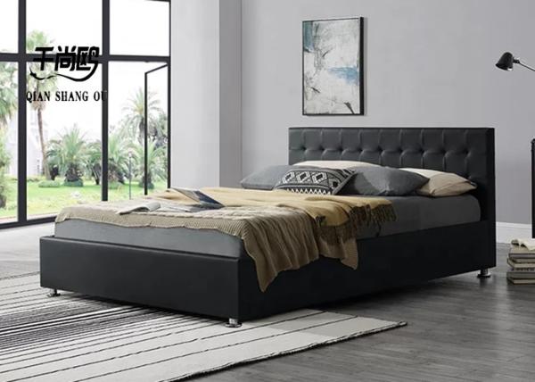 Simple Modern Platform Upholstered King Bed Side Open Air Pressure Bracket