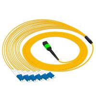 10meters 12 fibres MPO MTP au câble de correction du mode unitaire G657A1 3.0mm de LC