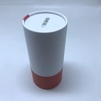 Tubo branco do papel de embalagem que empacota o revestimento UV cosmético vermelho do presente amigável de Eco