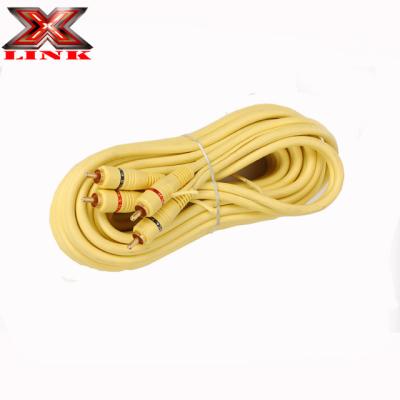 OFC 100% Copper Conductor 2 Channel RCA Audio Cable For Car And Home Audio Connection