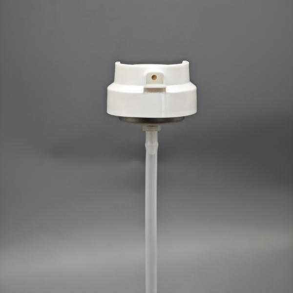 Shaving foam valve for bulk packaging with high-volume dispensing