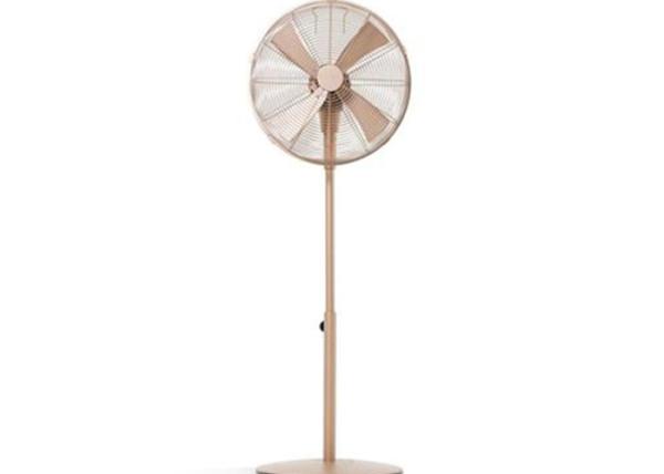 45W Height Adjustable Retro Quiet Floor Fan For Office , Kitchen , Hospital